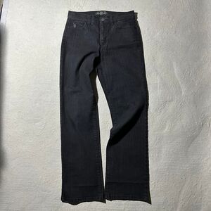 U.S Polo Assn. Grunge Women's 8 Black Straight Leg Mid-Rise Jeans